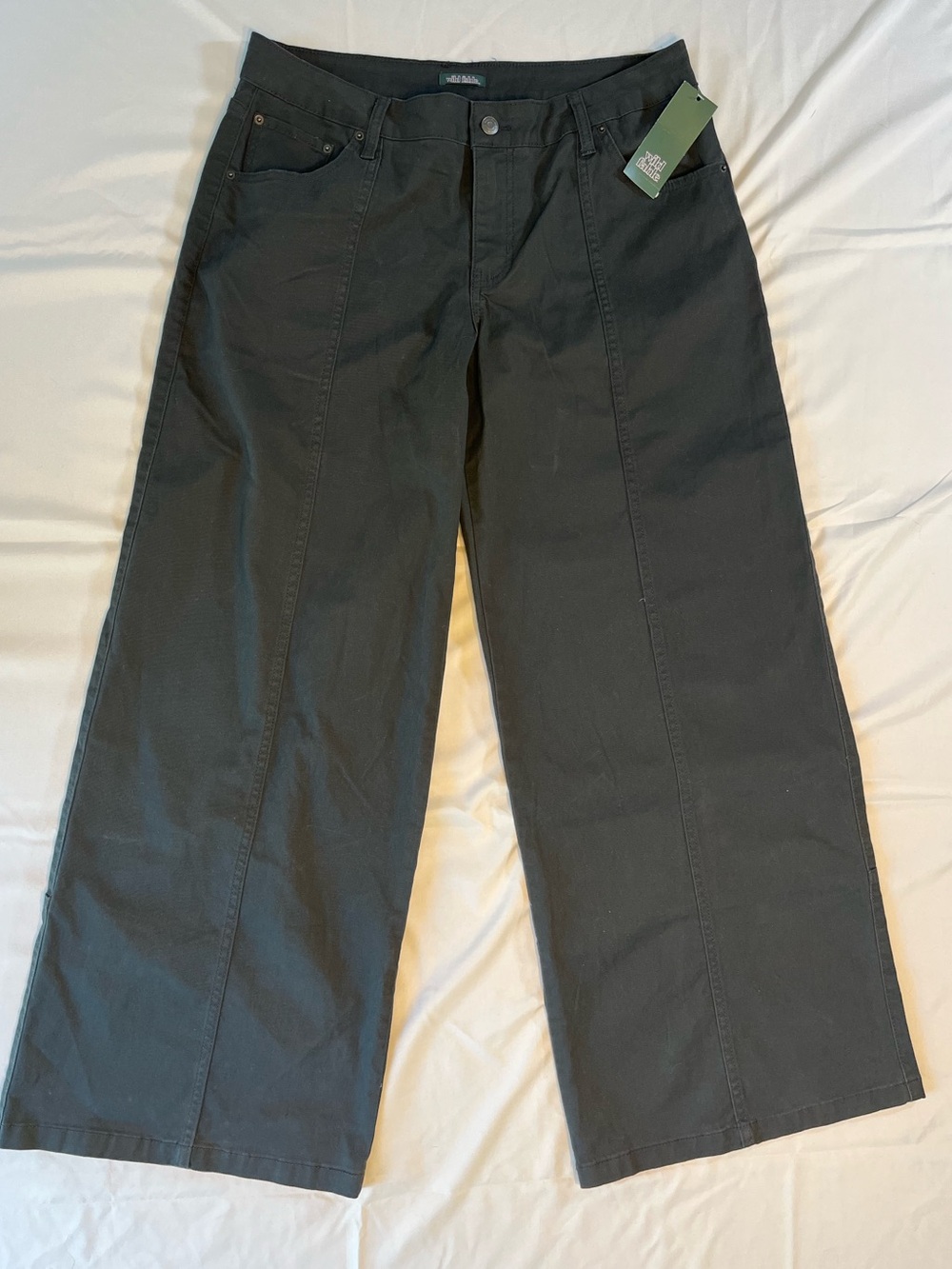 Wild Fable Wide Leg Jeans Medium Black Charcoal Baggy NWT